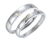 Juuewrryg 5: 2 Ti amo Momentring, San Valentino per Anello di Nozze in Coppia per e la Fidanzata