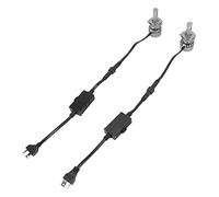 Juuewrryg La Nuova Auto V10 H4 Ha Led Fari Fendinebbia 9600Lm 120W 12V Fari Generali Luci Auto Ventilatori Silenziosi Lampadine per Auto LED