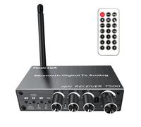 Juuewrryg Ricevitore audio Bluetooth 5.3 AUX/Coassiale/Micro/USB, Adattatore audio senza perdita di musica con telecomando,