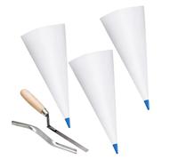 Juuewrryg Set di 3 mortaio per muratura per stucco e giunti in mattoni e puntatori da cucito per tubazioni resistenti, sacchetto sigillante per malta (blu)