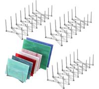Juuewrryg Set di 4 supporti per vetrate - Organizer portaoggetti regolabile per vasellame - per pittura e libro