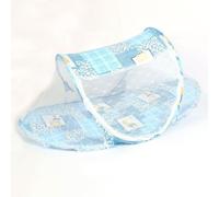 Juuewrryg Zanzariera pieghevole blu e bianco, 109 x 61 x 49 cm