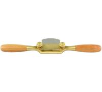 JUUMA - Pialla a coda con suola piatta, bronzo con manici in legno di ciliegio, larghezza ferro 50 mm, larghezza totale 265 mm, spessore ferro 3,2 mm