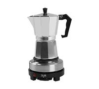 juunyeer Caffettiera elettrica 300 ml macchina per caffè espresso per 6 tazze, piccola 5 quantità, temperatura regolabile, macchina da caffè da campeggio per piano cottura, tutti i piani cottura