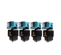 Juupine Real H2S/H2d ad alto flusso, compatibile con BambuLab H2D Hotend 0,4/0,6/0,8 mm per Hot End TcnCoat ad alto flusso (4 pezzi 0,6 Hotend)