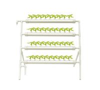 JUUTALK Sistema idroponico con 36 siti vegetali a 4 strati, PVC-U Hydroponic Tower, sistema di giardinaggio idroponico, kit per la coltivazione di piante, kit idroponico per erbe, frutta e verdura