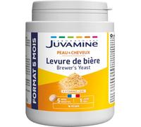 JUVAMINE Lievito Di Birra, 8 Vitamine, Crescita Di Capelli e Unghie, 5 Mesi | Multivitamine, Zinco, Bellezza: pelle, capelli e unghie, Vitalità, Rinforzante, Assorbimento ottimizzato, Prodotto in Francia