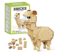 Juvanovo Blocchi da Costruzione Alpaca, Mini Mattoncini da Costruzione Alpaca, Micro Blocchi Alpaca, Animali Building Blocks Set, Decorazione per Casa Ufficio Caffetteria