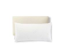 JUVEA - Cuscini per letto in lattice naturale Talalay - Cuscino King Size - Allineamento perfetto per dolori laterali/schiena, stomaco, collo, sollievo dalla pressione - Fodera in cotone traspirante