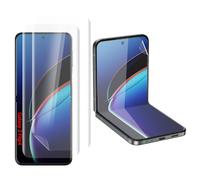 JUVENPROTO Confezione da 3 pellicole protettive in TPU per Samsung Galaxy Z Flip4, sblocco delle impronte digitali, HD, trasparenti, antigraffio, senza bolle, ultra sottili, facili da installare