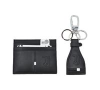 JUVENTUS 133448 Juve, Parure Portacarte di Credito e Portachiavi 100% Pelle Uomo, Standard