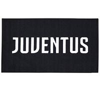 hermet Juventus 3400 070 2131 Tappeto con Antiscivolo, Poliestere, Nero, 110x70x0.3 cm