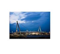 Juventus Arena Location Poster decorativo su tela da parete e stampa artistica moderna per la camera da letto, poster 50 x 75 cm