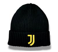 Juventus - Berretto Nero Logo Giallo, Prodotto Ufficiale