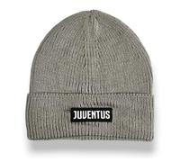 JUVENTUS Berretto Ufficiale Invernale Grigio con Patch - Acrilico- 2024007