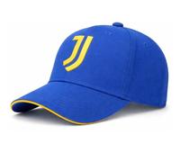 JUVENTUS Cappello Ufficiale Baseball Blu con Logo Giallo - Cappello Sportivo in Cotone con Visiera Curva - 100% Cotone - 2024006