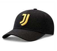 JUVENTUS Cappello Ufficiale Baseball Nero con Logo JJ Giallo - Berretto Regolabile - 100% Cotone - 2024015