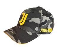 JUVENTUS Cappello Ufficiale Baseball Ufficiale Camouflage Grigio/Verde con Logo Giallo - Cappello Sportivo in Cotone- Berretto Regolabile - 100% Cotone - 2024018