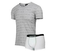 Juventus Completo Scollo V + Boxer 12055 (Anni 14, Grigio Melange)