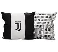 JUVENTUS CUSCINO ARREDO cm 40 x 40 CAMERETTA UFFICIALE FC NUOVO LOGO JJ BIANCO NERO (BIANCO)