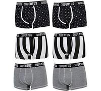 JUVENTUS FC Boxer da Ragazzo, Set di 3, Cotone Elasticizzato, Multicolore, 95% Cotone 5% Elastan 10-16 Anni (IT, età, 16 Anni, Regular, muticolore 3 Boxer)