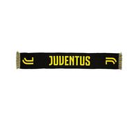 Juventus FC Sciarpa Jacquard Colore Nero Con scritte e Logo colore Giallo