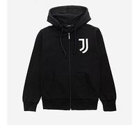 JUVENTUS Felpa Nera Bambino - 4 a 8 Anni - Cappuccio Logo Bianco Stampato Stagione 2020/21-100% Originale - 100% Prodotto Ufficiale - Scegli la Taglia (6 Anni)