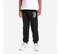 Juventus Pantaloni Tuta Neri Logo Bianco Cotone Bambino