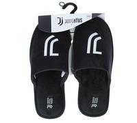 Juventus Pantofole Nere con Logo Adulti e Ragazzi Unisex Prodotto Ufficiale