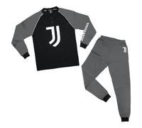 Juventus Pigiama Uomo Homewear Football Prodotto Ufficiale Interlock 100% Cotone Caldo Pigiama Serafino Manica e Pantalone Lungo Idea Regalo (as6, Alpha, XX_l, Regular, Regular, 14131 Nero, XXL)