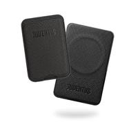 JUVENTUS Powerbank Portafogli - con ricarica Wireless MagSafe 5000mAh - Compatibile con Apple e Android, Ricarica Rapida Wireless e via Cavo Type-C - Cavo Incluso - Prodotto ufficiale (Combo Nero)