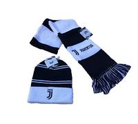 JUVENTUS Set Kit Juve Sciarpa + Cuffia Ufficiale Tubolare Berretto Cappello in Acrilico SETJUTFA04CUFBN04