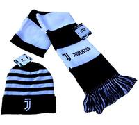 JUVENTUS Set Kit Juve Sciarpa + Cuffia Ufficiale Tubolare Berretto Cappello in Acrilico SETJUTFA04CUFZE03