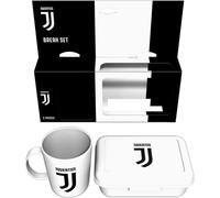 JUVENTUS SET REGALO TAZZA CON PORTA PRANZO BIANCO IN CERAMICA