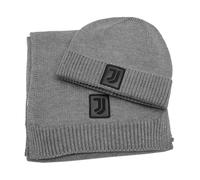 Juventus Set Sciarpa E Cappello Maglia 9% Wo 20% PL 55% NY 16% PC Grigio Box 133596 Grigio