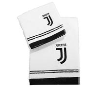 SET ASCIUGAMANI 1+1 JUVENTUS OSPITE 40 x 60 + Asciugamano 60 x 100 -100% COTONE