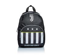 Juventus Zaino Scuola Materna Small, Bianco Nero, Best Match, Zainetto Mono Scomparto con Tasca Porta Borraccia, Scuola Materna