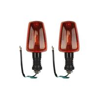 Juvra Indicatore direzione per moto Per Moto Sterzo In Plastica Lampada Turno per Segnali Luce Ambra Anteriore Posteriore Per Yamaha XJR1200 XJR400 SRX250 SRX600 XJR1300 FZR250/400(1pair)