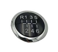 Juvra Pomello del cambio dell'auto 1 pz 5/6 per la manopola della velocità per il tappo cromato superiore per OPEL per ASTRA III H per CORSA D 2004-2010(R 1 2 3 4 5 6)