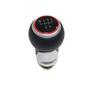 Juvra Pomello del cambio dell'auto Per il Rosso Per La Linea In Pelle Auto Pomello Del Cambio Leva Gaitor Boot Copertura Per A3 S3 8L 2001 2002 2003(5 speed knob)