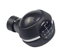 Juvra Pomello del cambio dell'auto Pomello del cambio manuale in pelle nera + ABC 6 per Mini per Cooper F54 per Clubman F55 F56 per Hatchback F57 F60