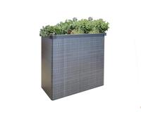 JUWEL Aiuola rialzata per balconi e terrazze, Easy Garden (Rattan Grigio, da Montare Rapidamente, Pieghevole, Grande Volume di riempimento, a Prova di lumache) 20090