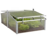 JUWEL Aiuola Termica Easy Fix 120/80 (per aiuole Rialzate 120 x 80 cm, Profili in Alluminio antiruggine, 2 finestre con Protezione Antivento, Pannelli a Camera Cava da 4 mm) 20222