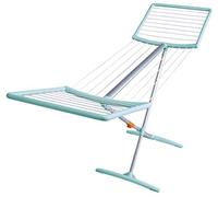 JUWEL Stendibiancheria Fashiondry Mint 40808 (stendibiancheria con tecnologia di serraggio automatico, lunghezza 18 m, versione in alluminio)