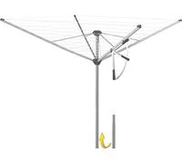 JUWEL Stendibiancheria Novastar 500 Compact (per circa 4-5 ricariche di lavatrice, con tubo di supporto in alluminio da 50 mm, facile da stendere, asciugatrice) 30801, grigio