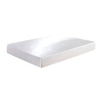 JUWENIN - Lenzuolo con angoli elasticizzati, in raso di seta, 30,5 cm, per la cura del viso, ipoallergenico, colore: Bianco