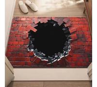 JUXDZISHW C, 50 x 80, Tappeto 3D con illusione ottica 3D, tappeto colorato con vortice trippy, realistico, per soggiorno e camera da letto