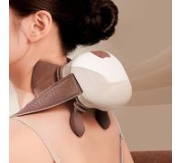 JUXDZISHW Massaggiatore riscaldato Bionic, massaggiatore Shiatsu Portatile Wireless per Collo e Schiena, Massaggio Elettrico per Tessuti Profondi 4D, Design simulato della Mano Umana per alleviare Il