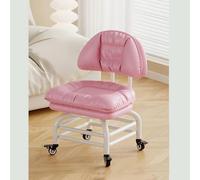 JUXDZISHW Rosa,D,Sgabello a rulli Rotante a 360° Sgabello per lavori Domestici Pigri Sgabello a Basso Rumore per Bambini Piccole pulegge Sgabello Ruote girevoli con 3 Strati di Supporto