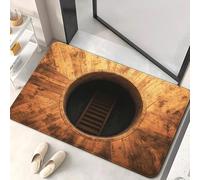 JUXDZISHW S, 50 x 80, Tappeto 3D con illusione ottica 3D, tappeto colorato con vortice trippy, realistico, per soggiorno e camera da letto